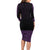 New Zealand Maori Kowhaiwhai Family Matching Long Sleeve Bodycon Dress and Hawaiian Shirt Waiporoporo Maui and Mangopare