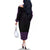 New Zealand Maori Kowhaiwhai Family Matching Off The Shoulder Long Sleeve Dress and Hawaiian Shirt Waiporoporo Maui and Mangopare