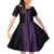 New Zealand Maori Kowhaiwhai Family Matching Off Shoulder Short Dress and Hawaiian Shirt Waiporoporo Maui and Mangopare
