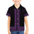 New Zealand Maori Kowhaiwhai Family Matching Off Shoulder Short Dress and Hawaiian Shirt Waiporoporo Maui and Mangopare