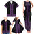 New Zealand Maori Kowhaiwhai Family Matching Tank Maxi Dress and Hawaiian Shirt Waiporoporo Maui and Mangopare