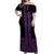 New Zealand Maori Kowhaiwhai Off Shoulder Maxi Dress Waiporoporo Maui and Mangopare