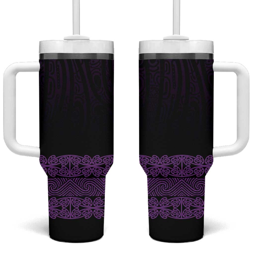 New Zealand Maori Kowhaiwhai Tumbler With Handle Waiporoporo Maui and Mangopare