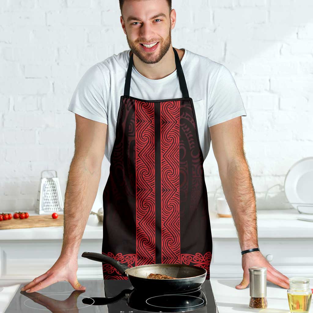 New Zealand Maori Kowhaiwhai Apron Whero Maui and Mangopare - Polynesian Pride