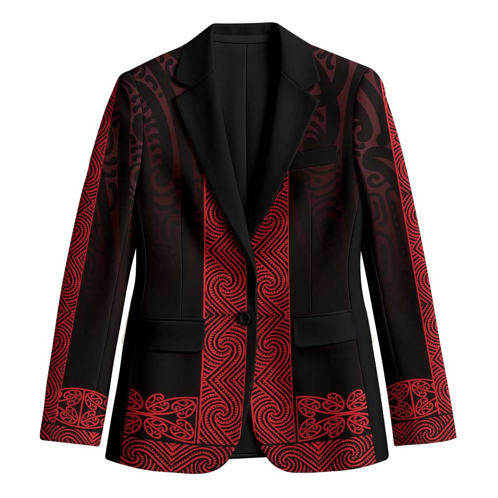 New Zealand Maori Kowhaiwhai Blazer Whero Maui and Mangopare - Polynesian Pride