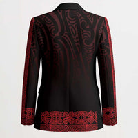 New Zealand Maori Kowhaiwhai Blazer Whero Maui and Mangopare - Polynesian Pride