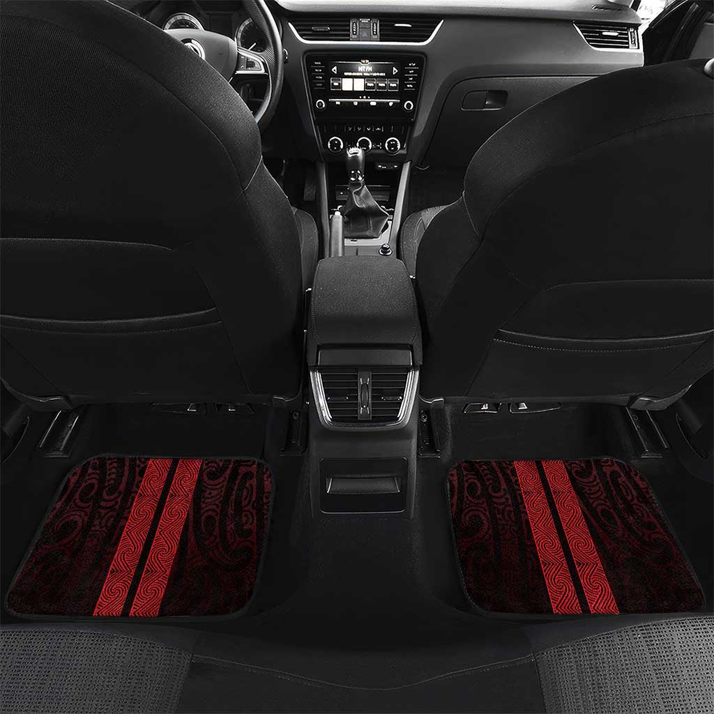 New Zealand Maori Kowhaiwhai Car Mats Whero Maui and Mangopare