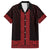 New Zealand Maori Kowhaiwhai Family Matching Off The Shoulder Long Sleeve Dress and Hawaiian Shirt Whero Maui and Mangopare
