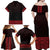New Zealand Maori Kowhaiwhai Family Matching Off Shoulder Maxi Dress and Hawaiian Shirt Whero Maui and Mangopare