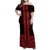 New Zealand Maori Kowhaiwhai Family Matching Off Shoulder Maxi Dress and Hawaiian Shirt Whero Maui and Mangopare