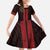 New Zealand Maori Kowhaiwhai Family Matching Short Sleeve Bodycon Dress and Hawaiian Shirt Whero Maui and Mangopare