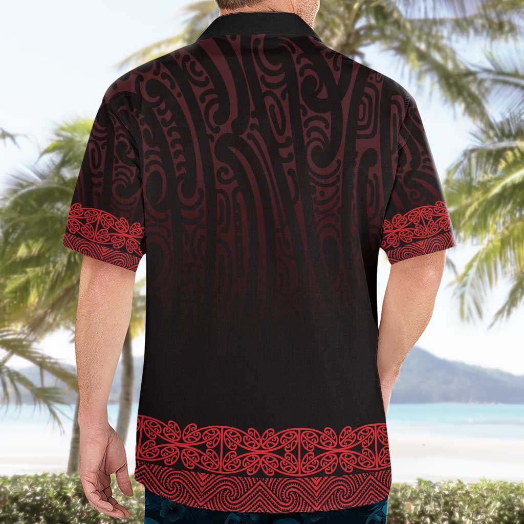 New Zealand Maori Kowhaiwhai Hawaiian Shirt Whero Maui and Mangopare