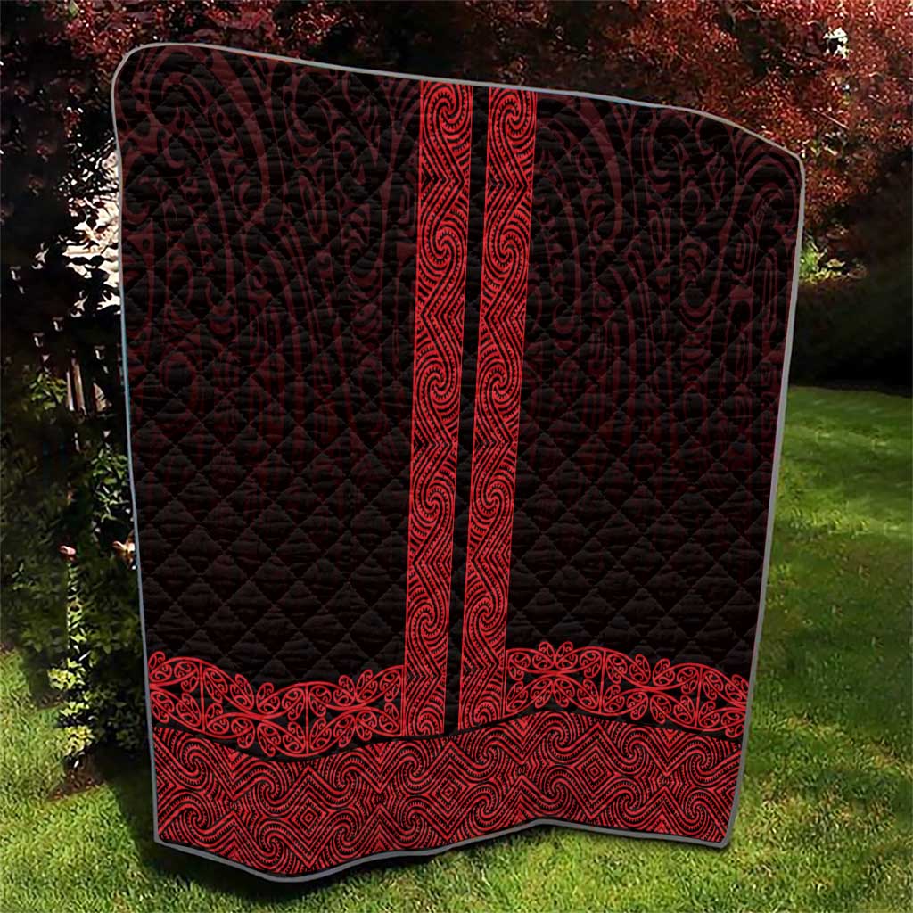 New Zealand Maori Kowhaiwhai Quilt Whero Maui and Mangopare