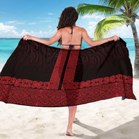 New Zealand Maori Kowhaiwhai Sarong Whero Maui and Mangopare