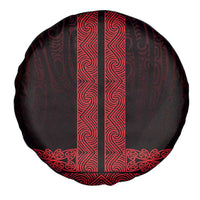 New Zealand Maori Kowhaiwhai Spare Tire Cover Whero Maui and Mangopare