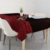 New Zealand Maori Kowhaiwhai Tablecloth Whero Maui and Mangopare
