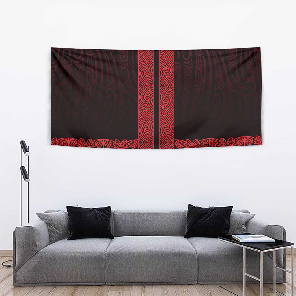 New Zealand Maori Kowhaiwhai Tapestry Whero Maui and Mangopare