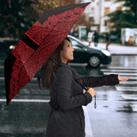 New Zealand Maori Kowhaiwhai Umbrella Whero Maui and Mangopare - Polynesian Pride