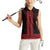 New Zealand Maori Kowhaiwhai Women Sleeveless Polo Shirt Whero Maui and Mangopare