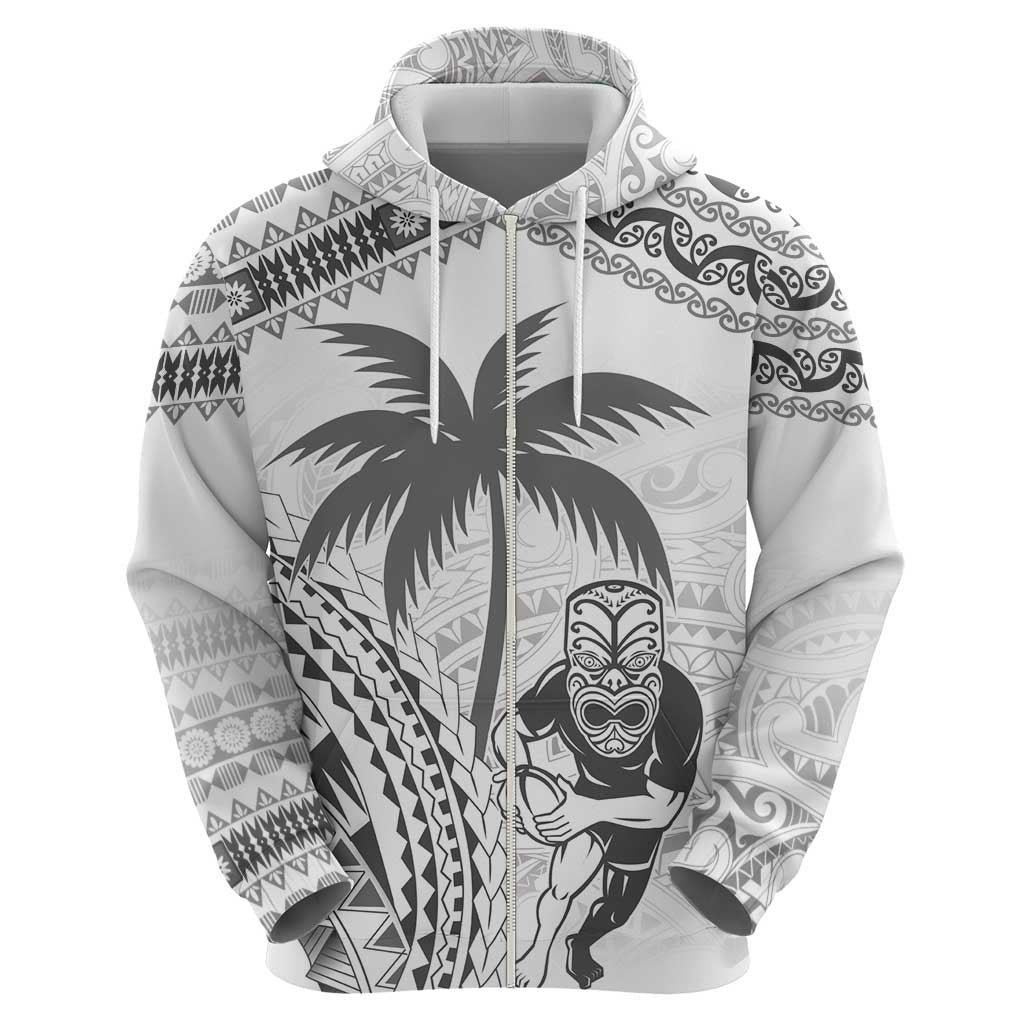 Custom Fiji Black Fern Hoodie Maori Warroir with Fijian Masi Pattern LT9 - Polynesian Pride