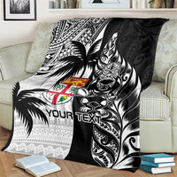 Custom Fiji New Zealand Blanket Maori mix Tapa Pattern Version