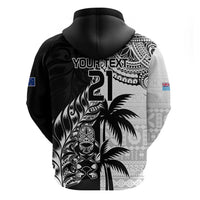 Custom Fiji New Zealand Hoodie Maori mix Tapa Pattern Version LT9 - Polynesian Pride