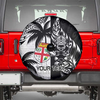 Custom Fiji New Zealand Spare Tire Cover Maori mix Tapa Pattern Version LT9 - Polynesian Pride
