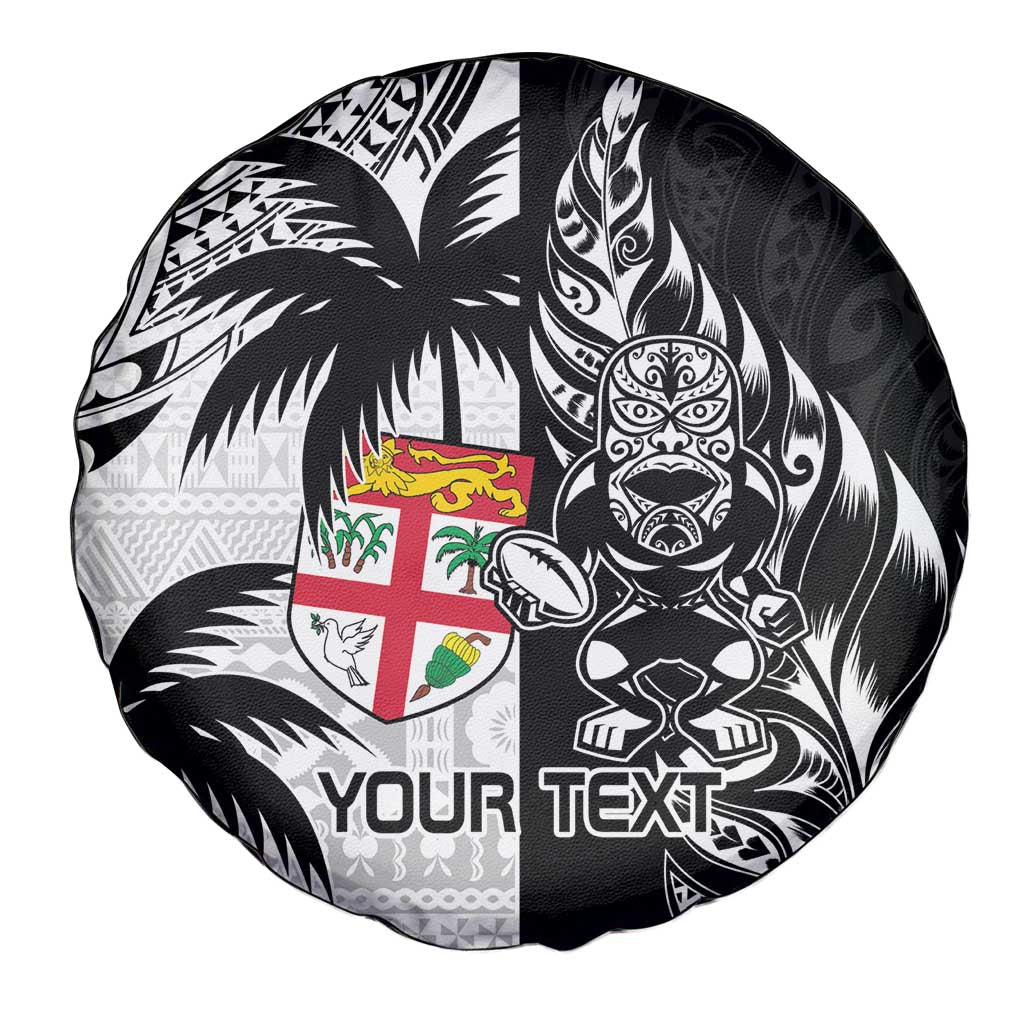 Custom Fiji New Zealand Spare Tire Cover Maori mix Tapa Pattern Version LT9 - Polynesian Pride