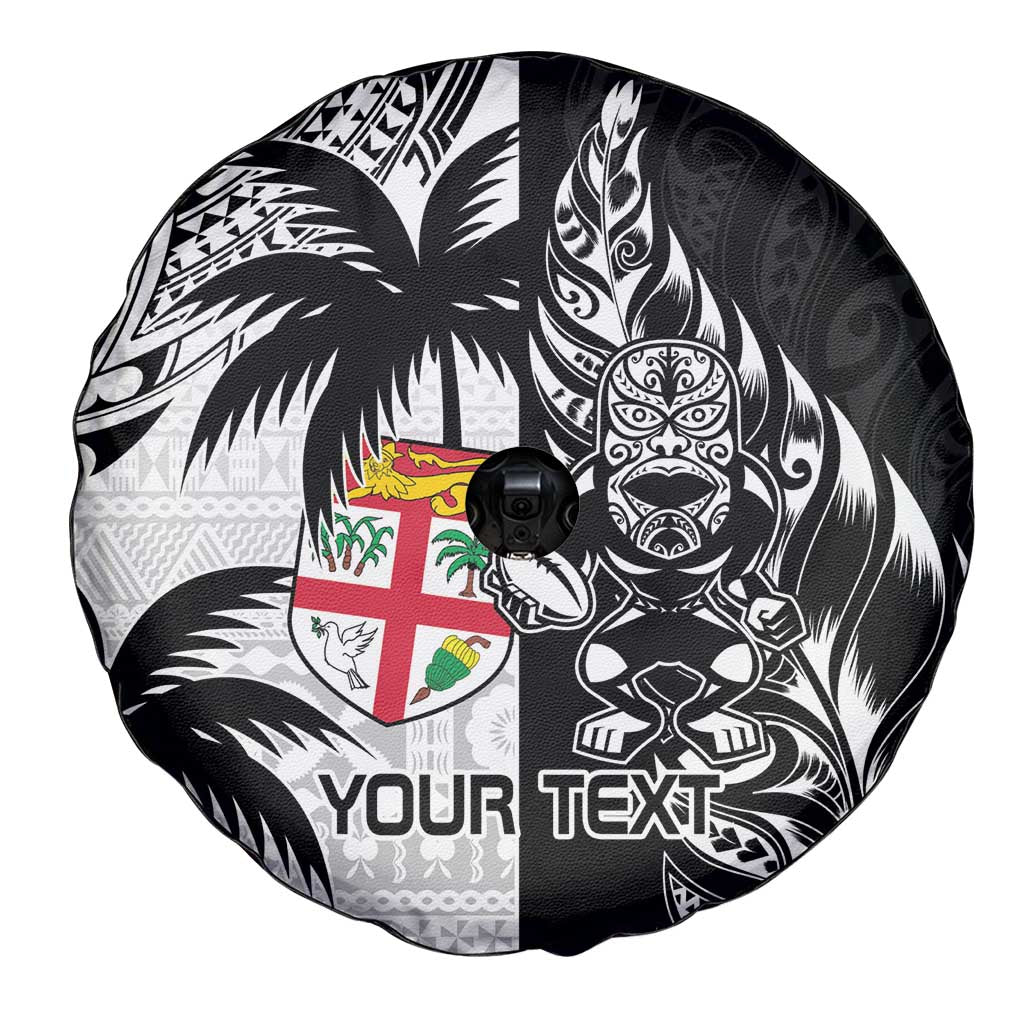 Custom Fiji New Zealand Spare Tire Cover Maori mix Tapa Pattern Version LT9 - Polynesian Pride