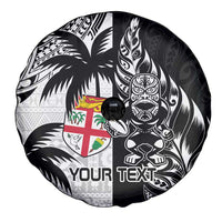 Custom Fiji New Zealand Spare Tire Cover Maori mix Tapa Pattern Version LT9 - Polynesian Pride