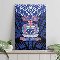 Custom Manu Samoa Sevens Rugby Canvas Wall Art Samoan Tribal Tattoo