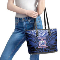 Custom Manu Samoa Sevens Rugby Leather Tote Bag Samoan Tribal Tattoo LT9 - Polynesian Pride