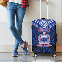 Custom Manu Samoa Sevens Rugby Luggage Cover Samoan Tribal Tattoo