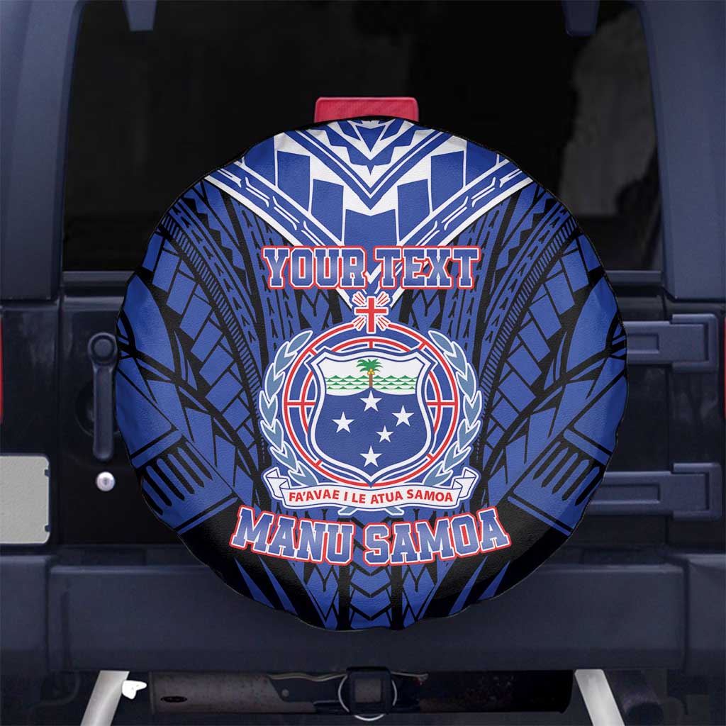 Custom Manu Samoa Sevens Rugby Spare Tire Cover Samoan Tribal Tattoo LT9 - Polynesian Pride