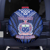 Custom Manu Samoa Sevens Rugby Spare Tire Cover Samoan Tribal Tattoo LT9 - Polynesian Pride