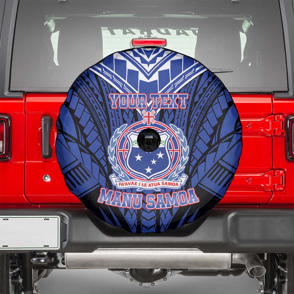 Custom Manu Samoa Sevens Rugby Spare Tire Cover Samoan Tribal Tattoo LT9 - Polynesian Pride