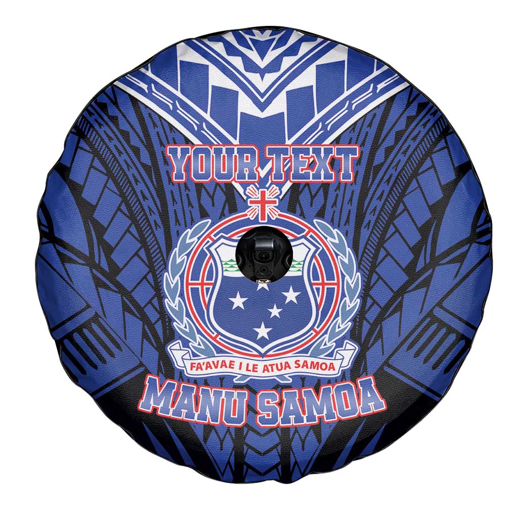 Custom Manu Samoa Sevens Rugby Spare Tire Cover Samoan Tribal Tattoo LT9 - Polynesian Pride