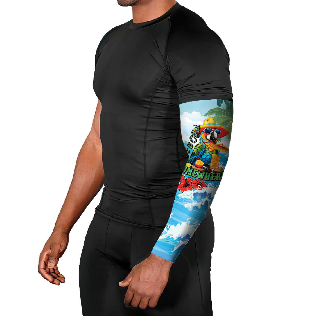Funny Parrot Margarita Five O'clock Somewhere Arm Sleeves
