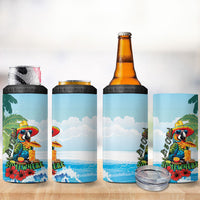 Funny Parrot Margarita Five O'clock Somewhere 4 in 1 Can Cooler Tumbler