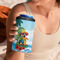 Funny Parrot Margarita Five O'clock Somewhere 4 in 1 Can Cooler Tumbler