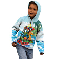Funny Parrot Margarita Five O'clock Somewhere Kid Hoodie