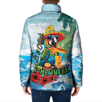 Funny Parrot Margarita Five O'clock Somewhere Padded Jacket