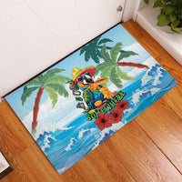 Funny Parrot Margarita Five O'clock Somewhere Rubber Doormat
