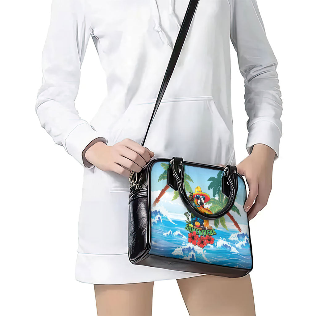 Funny Parrot Margarita Five O'clock Somewhere Shoulder Handbag