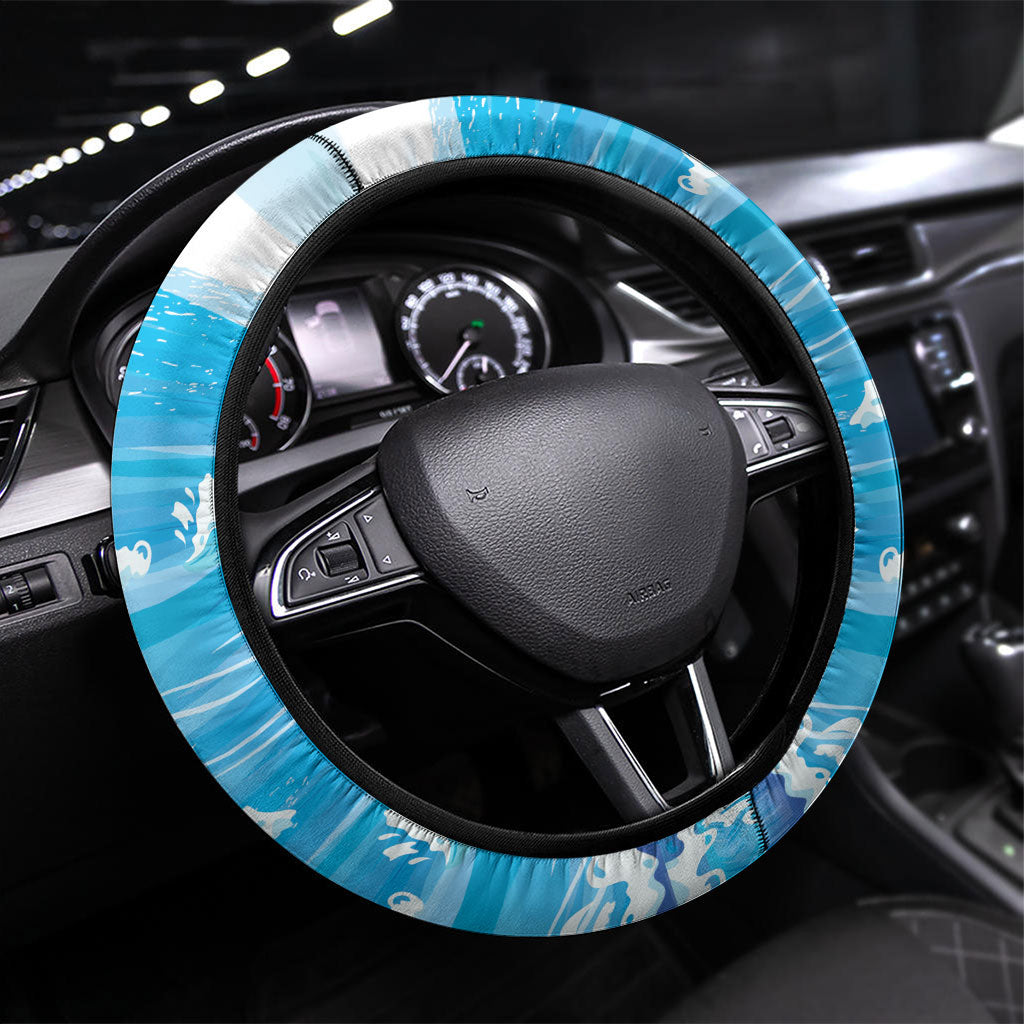 Funny Parrot Margarita Five O'clock Somewhere Steering Wheel Cover