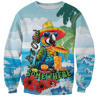Funny Parrot Margarita Five O'clock Somewhere Sweatshirt