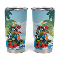 Funny Parrot Margarita Five O'clock Somewhere Tumbler Cup