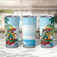 Funny Parrot Margarita Five O'clock Somewhere Tumbler Cup