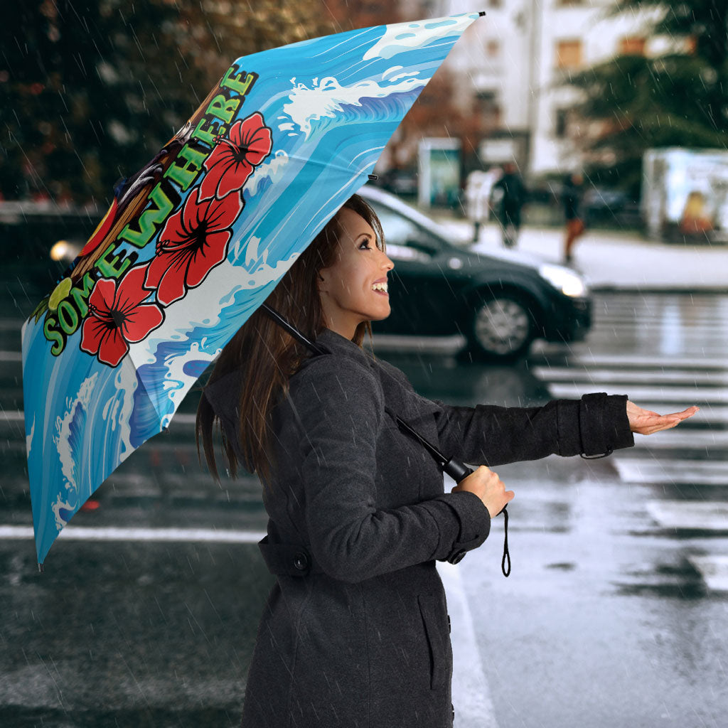 Funny Parrot Margarita Five O'clock Somewhere Umbrella
