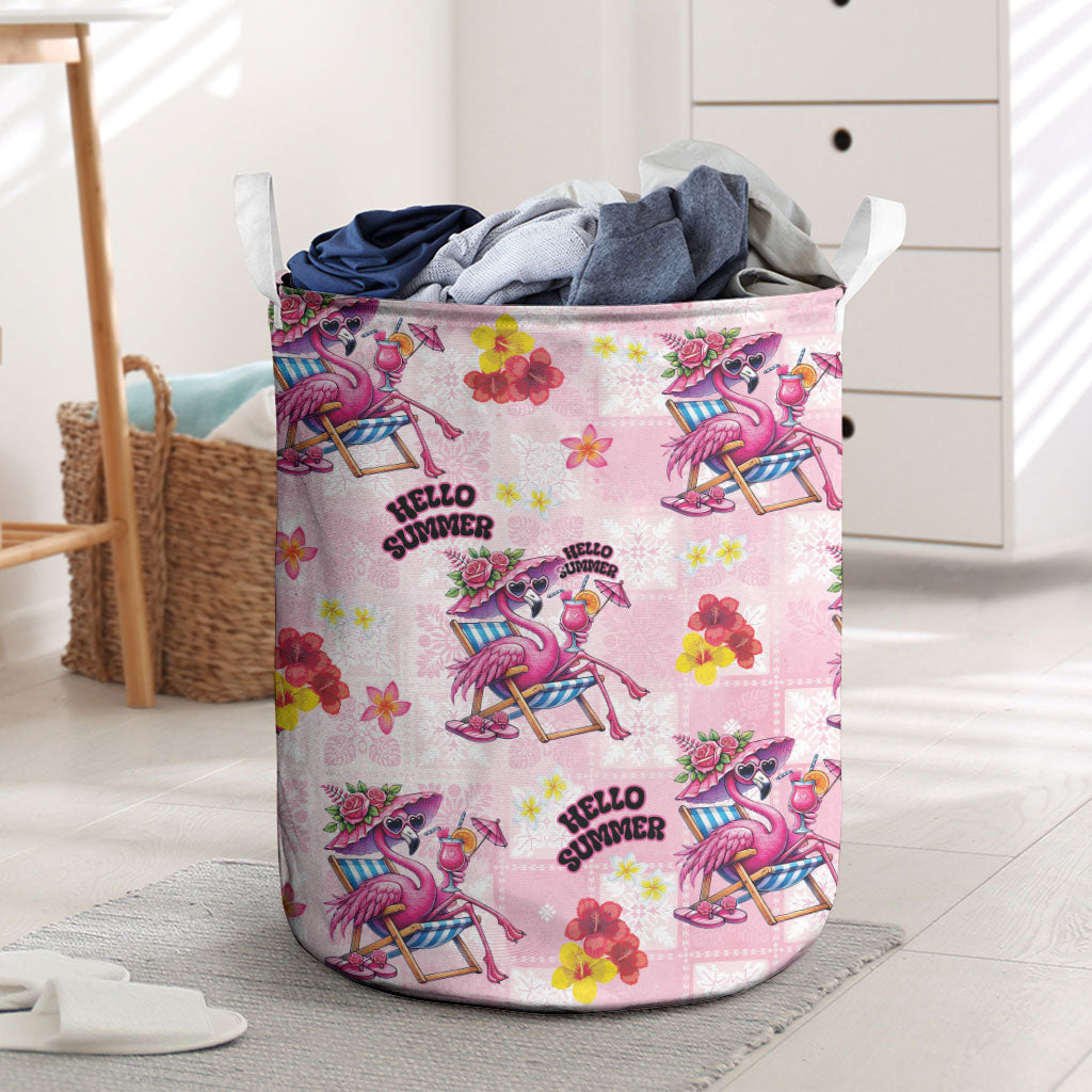 Hawaii Flamingo Hello Summer Laundry Basket Hawaiian Quilt Pattern